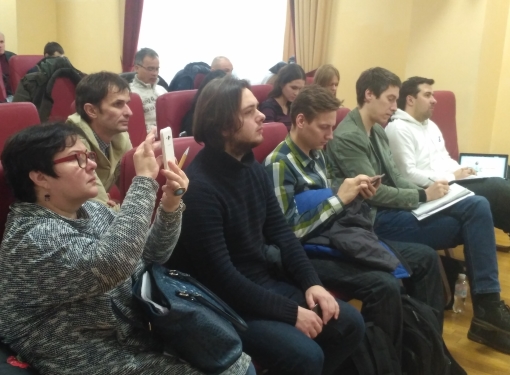 Teilnehmer des Trainings in Kiew.